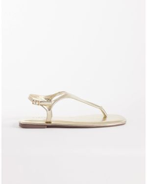 SIMMI Simmi London Wide Fit Perry Thong Sandals - White