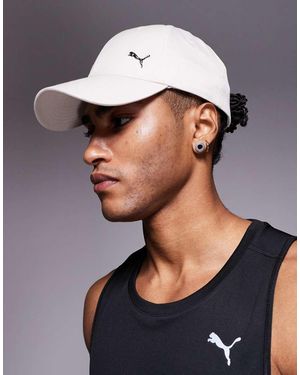 PUMA Gorra De Béisbol Blanca Básica Con Logo De Metálico Essentials De -Blanco - Azul