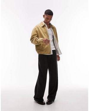 TOPMAN – harrington-jacke aus twill - Grün