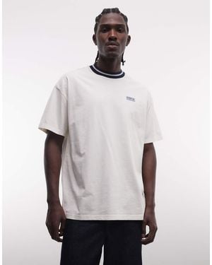 Barbour Taley Oversized Tipped Logo T-shirt - White