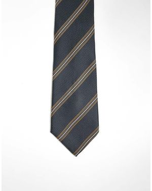 ASOS Stripe Wide Tie - Blue