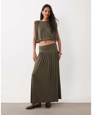 ASOS Gonna Plissettata Drappeggiata - Verde