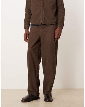 ASOS Co-ord Loose Straight Trousers - Brown
