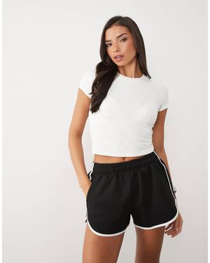 4505 T-shirt bébé en tissu gaufré léger à séchage rapide - crème - Blanc