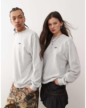 Vans Left Chest Logo Oversized Fit Sweatshirt - Grey