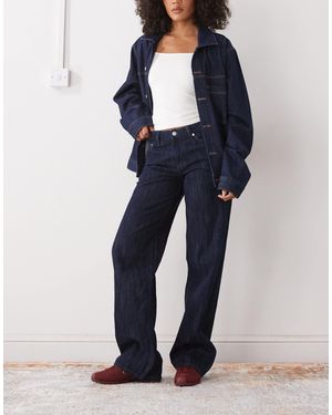Weekday Ample Low Waist baggy Fit Jeans - Blue