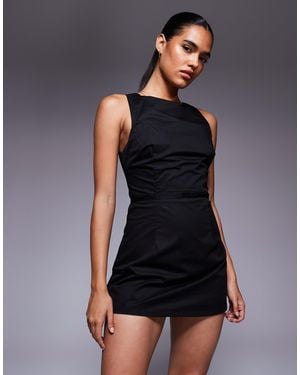 Princess Polly – yumiko – ärmelloser skort-playsuit - Schwarz