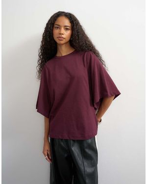 TOPSHOP Batwing T-Shirt - Paars