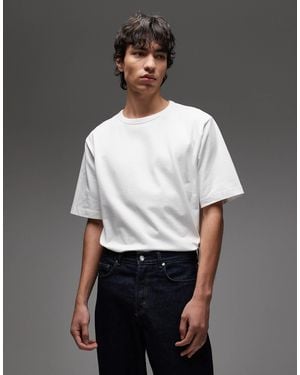 ARKET Heavyweight Jersey Oversized T-Shirt - Purple