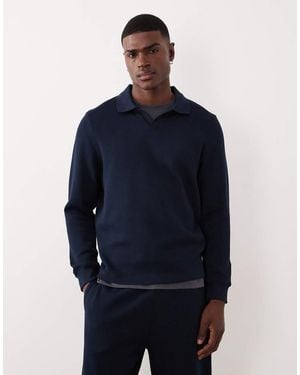 ASOS Polo Sweatshirt - Blue