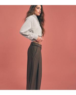 Stradivarius Tall Balloon Trousers With Buckle - Pink