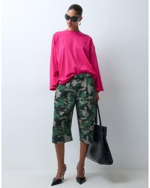ASOS Oversize-langarm-skater-t-shirt - Rot
