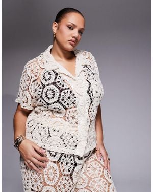 South Beach Crochet Shirt - Gray