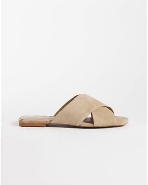 & Other Stories Premium Suede Flat Sandals - Multicolor
