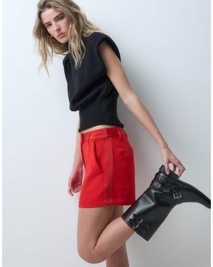 ASOS Tailo Tux Micro Shorts - Red
