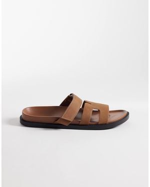 SEQWL Kidman - sandales à brides en imitation nubuck - marron