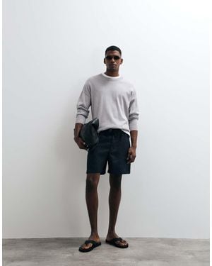 ARKET Pure Linen Pull On Shorts - White