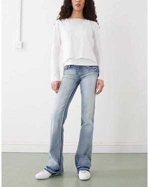 Cheap Monday Booty bei - jean bootcut stretch à taille basse - lune e - Bleu