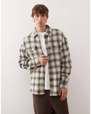 Deus Ex Machina – too busy – langärmliges hemd aus flanell - Natur