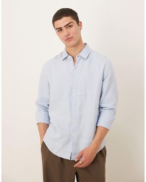 Abercrombie & Fitch Linen Dress Shirt - White
