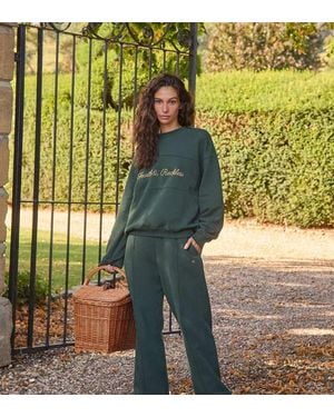 4th & Reckless Oversized Embroidered Logo Sweatshirt Co-ord - Green