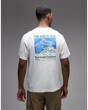 The North Face Mountain Scribble Backprint T-Shirt - Grey