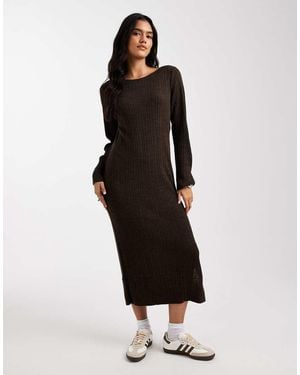 ONLY Gebreide Maxi-Jurk - Zwart