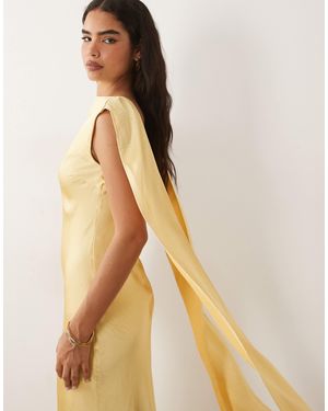 TFNC London – satin-maxikleid - Natur