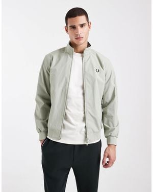 Fred Perry Brentham Logo Jacket - Gray
