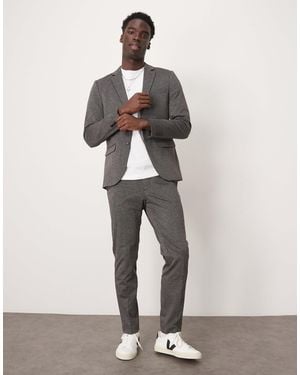 SELECTED Noah Slim Fit Jersey Pants - White