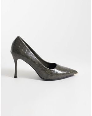 SEQWL Pumps With Gold Detail - Green