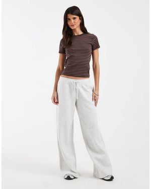 Hollister Low Rise Wide Leg sweatpants - White