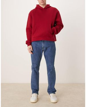 Abercrombie & Fitch Athletic Fit Straight Leg Jeans - Red