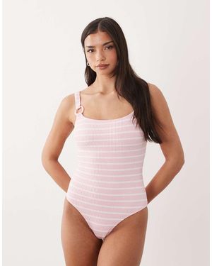 South Beach Crinkle Swimsuit - Pink