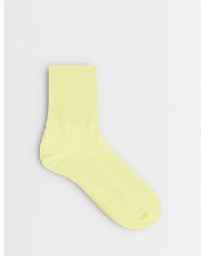 ASOS Calcetines Amarillos De Tejido Rico En Algodón