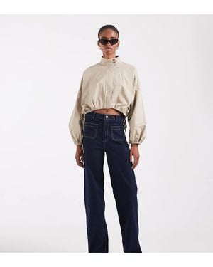 Vero Moda Kayla High Rise Wide Leg Jeans With Pocket Detail - Blue