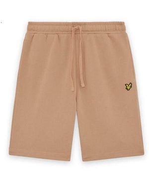 Lyle & Scott Mid Bottoms Sweat Short - Natural