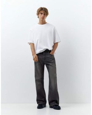 Pull&Bear Flared Jeans - White