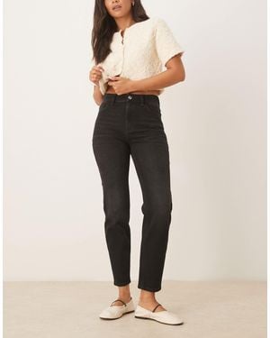 Mango Newmom Slim Mom Jeans - Natural