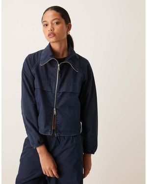 Calvin Klein Denim Nylon Jacket Co-Ord - Blue
