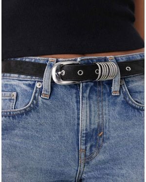 Weekday Western D-ring Belt - Blue