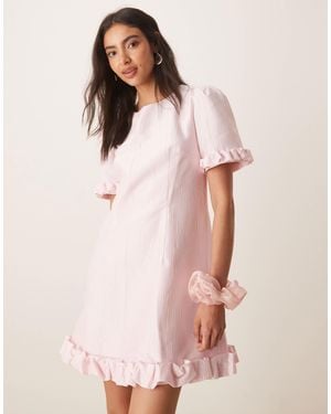 Sister Jane Harebell Ruffle Mini Dress - Pink