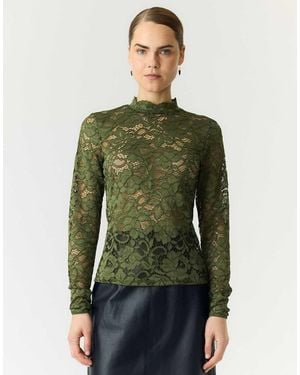 Y.A.S Top De Manga Larga En Sphagnum-Verde