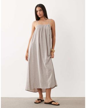 Jdy Vestito Midi Con Spalline Sottili - Neutro