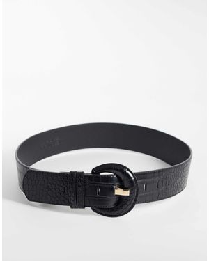 Vero Moda – strukturierter gürtel - Schwarz