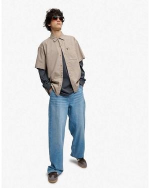 Bench x Superdry & Co Skater Check Short Sleeves Shirt - Blue