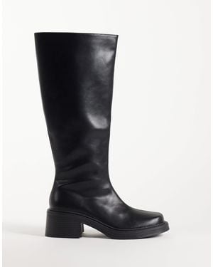 Raid Coretta Square Toe Knee Boots - Black