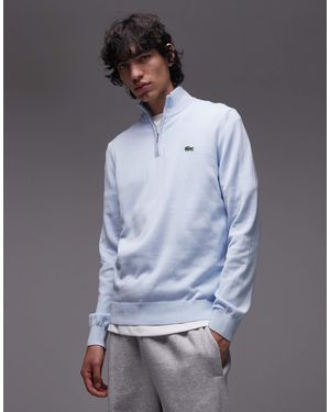 Lacoste Quarter Zip Sweater - Gray