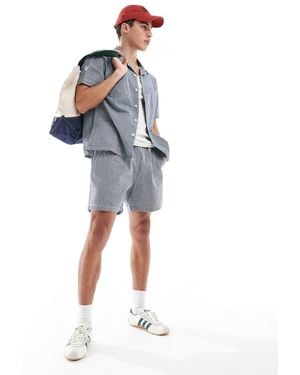 Levi's Xx Chino Bay Drawstring Stripe Twill Shorts - Blue