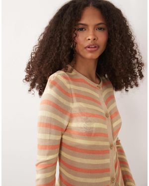 ASOS – durchscheinende feinstrickjacke - Braun